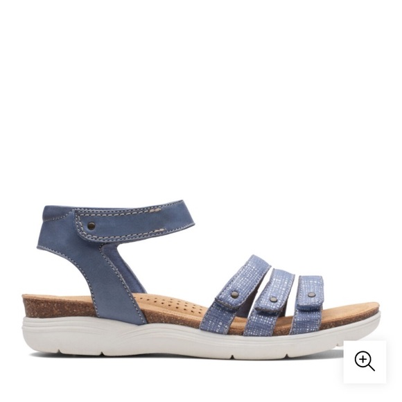 Clarks Women’s Leather Sandals Size 8.5 - Picture 2 of 10